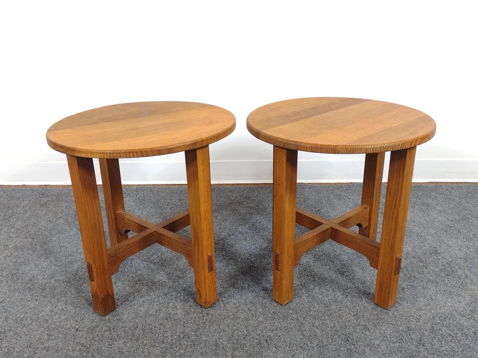 Paul Hardy Jr Hand Crafted Round End Tables (1 of 4)