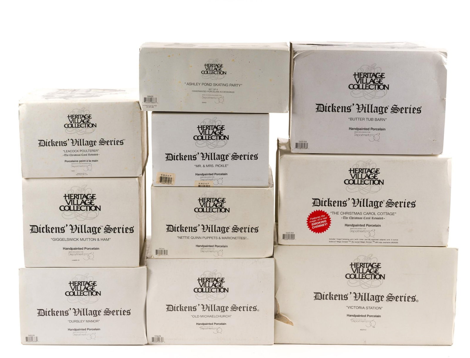 10 Dept 56 Heritage Village Collection Incl. Dickens Village (1 of 3)