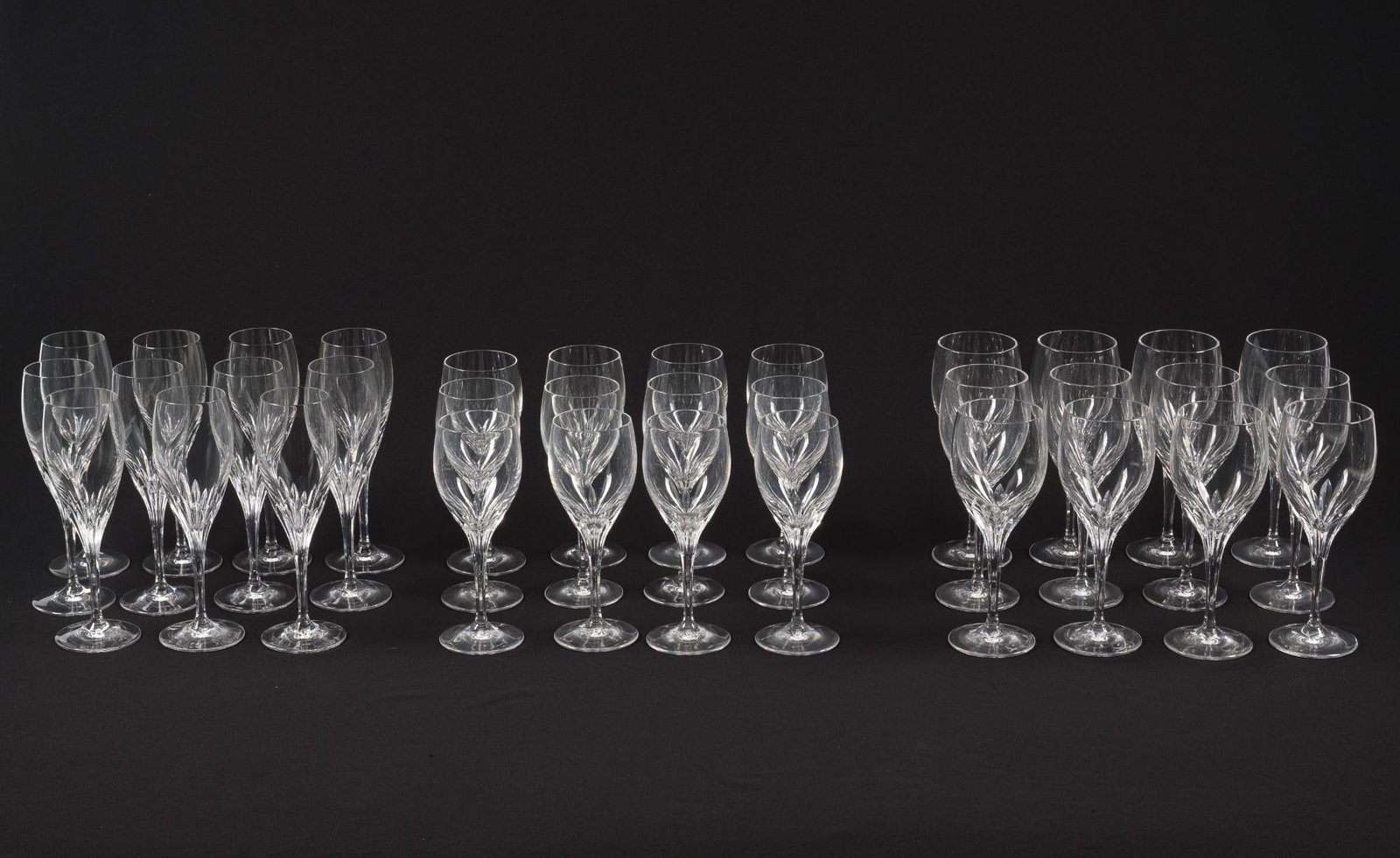 36 Crystal Noritake Cut Glass Stemware (1 of 6)