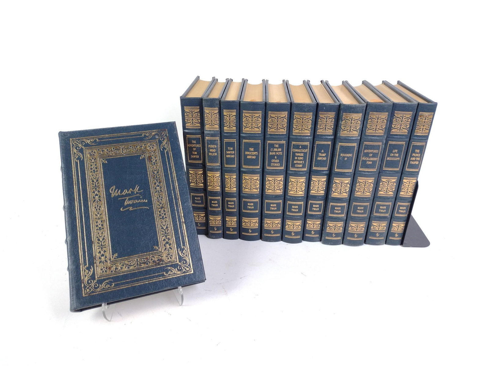 12 Leatherbound Vol. Easton Press Mark Twain Books (1 of 5)