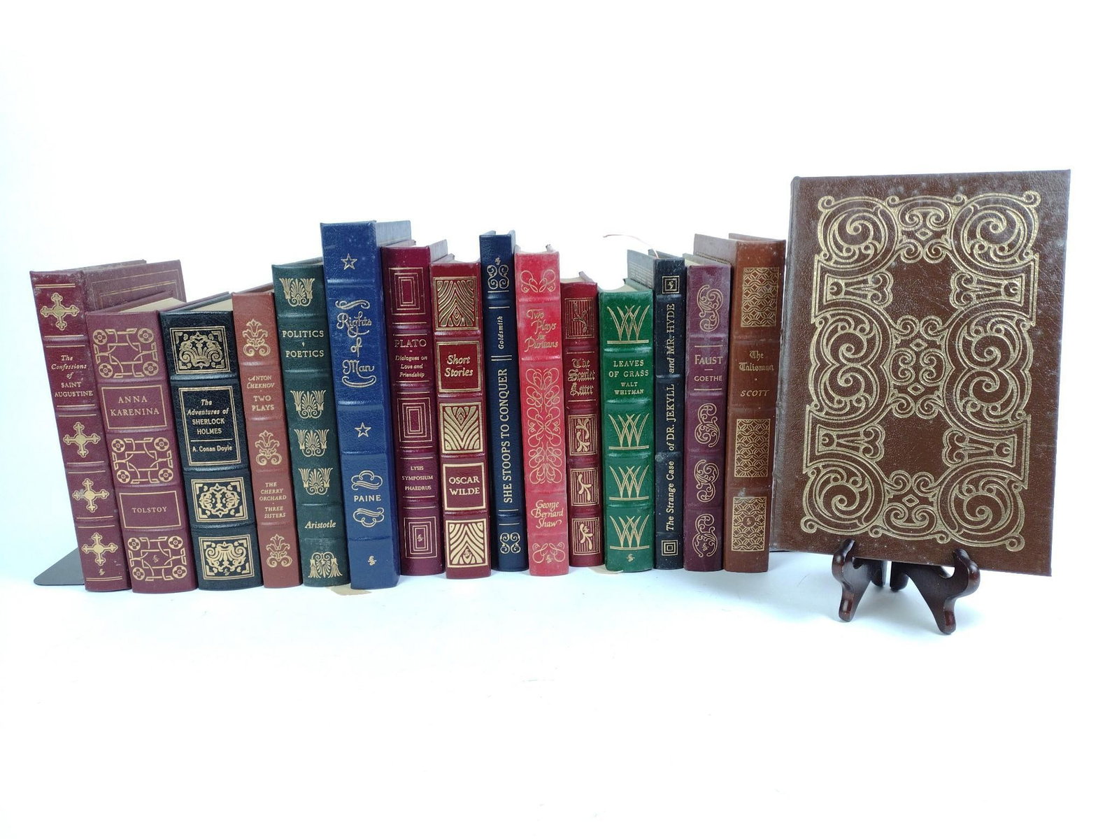 16 Leather-Bound Vol. Easton Press Books incl. The Rights of Man (1 of 3)