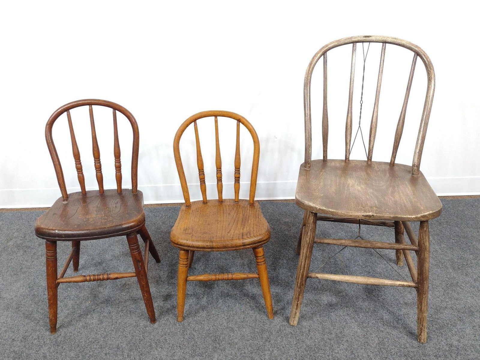 3 Antique Side Chairs (1 of 3)