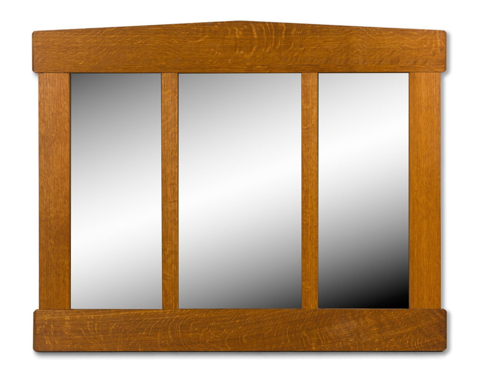 Paul hardy Jr. Handmade Arts and Crafts Mission Style Triptych Wall Mirror (1 of 2)