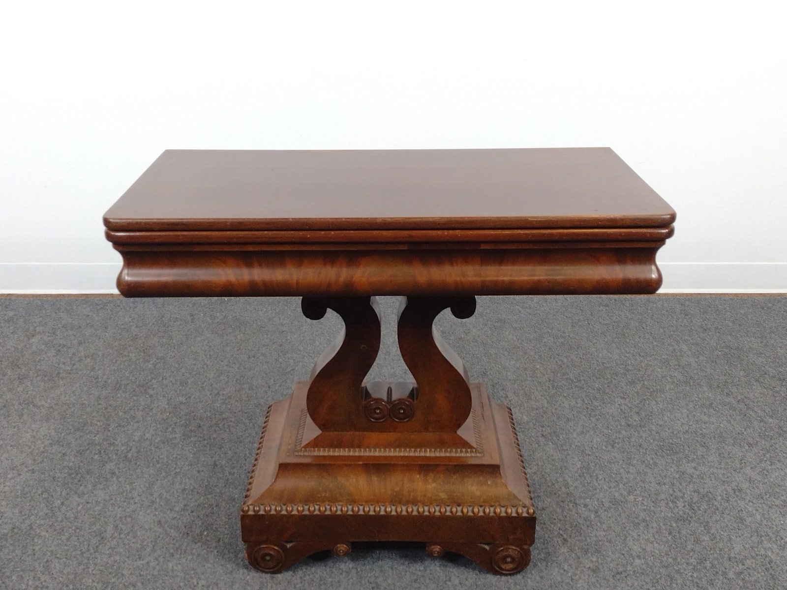 Antique American Empire Card or Game Table (1 of 6)