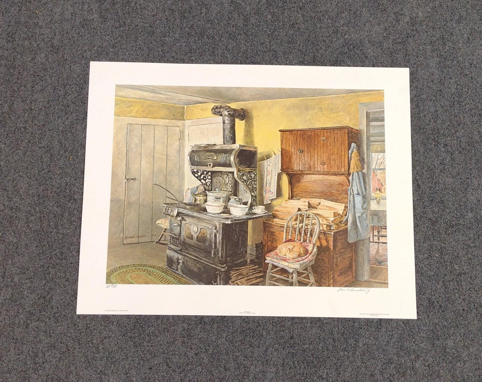 David Armstrong Print: Unframed. Signed lower right. Artist proof 47/50. In original envelope. 24" long x 31" wide. 