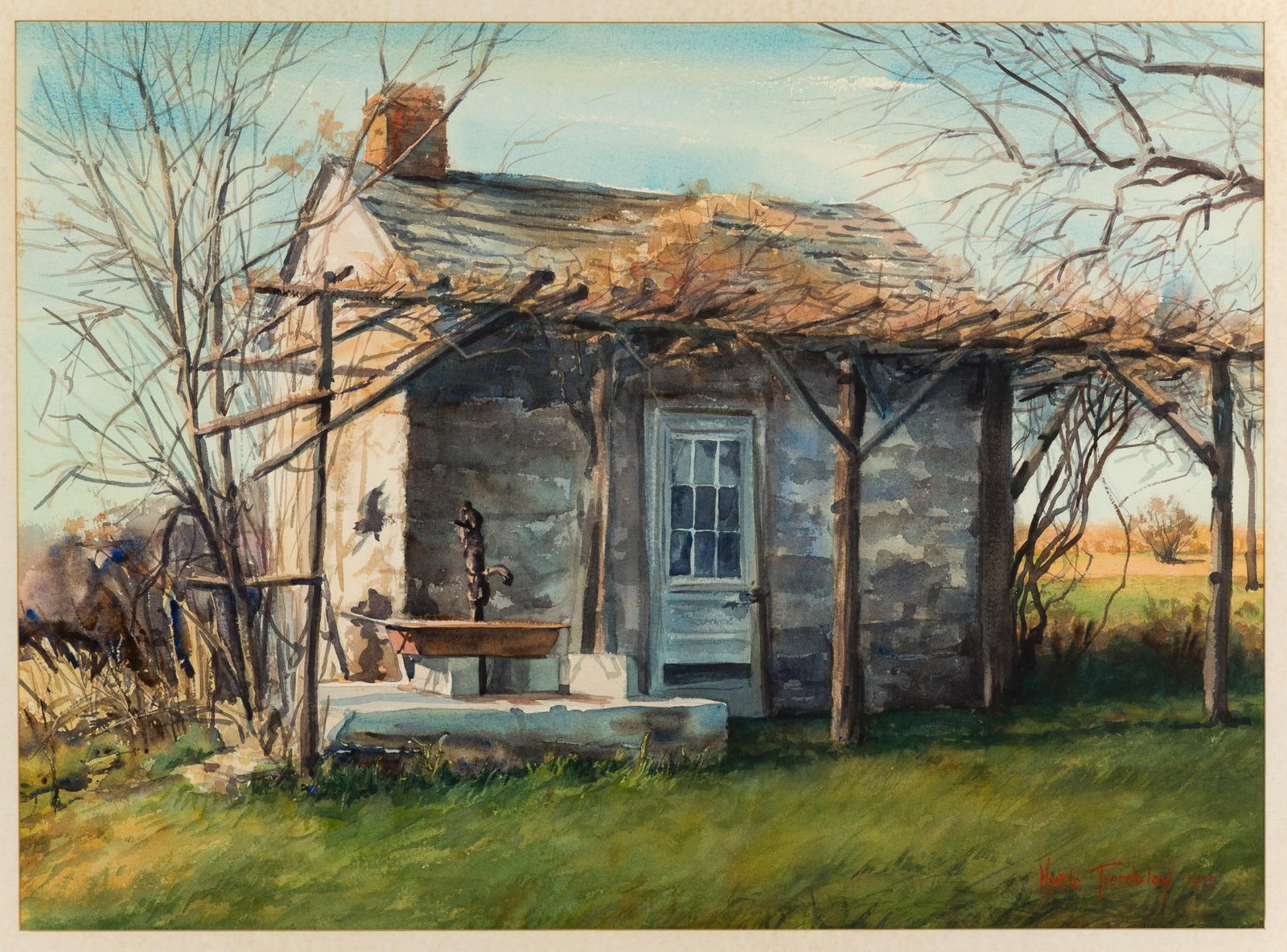 Myrtle Tremblay (1908-2011 American) Watercolor (1 of 4)