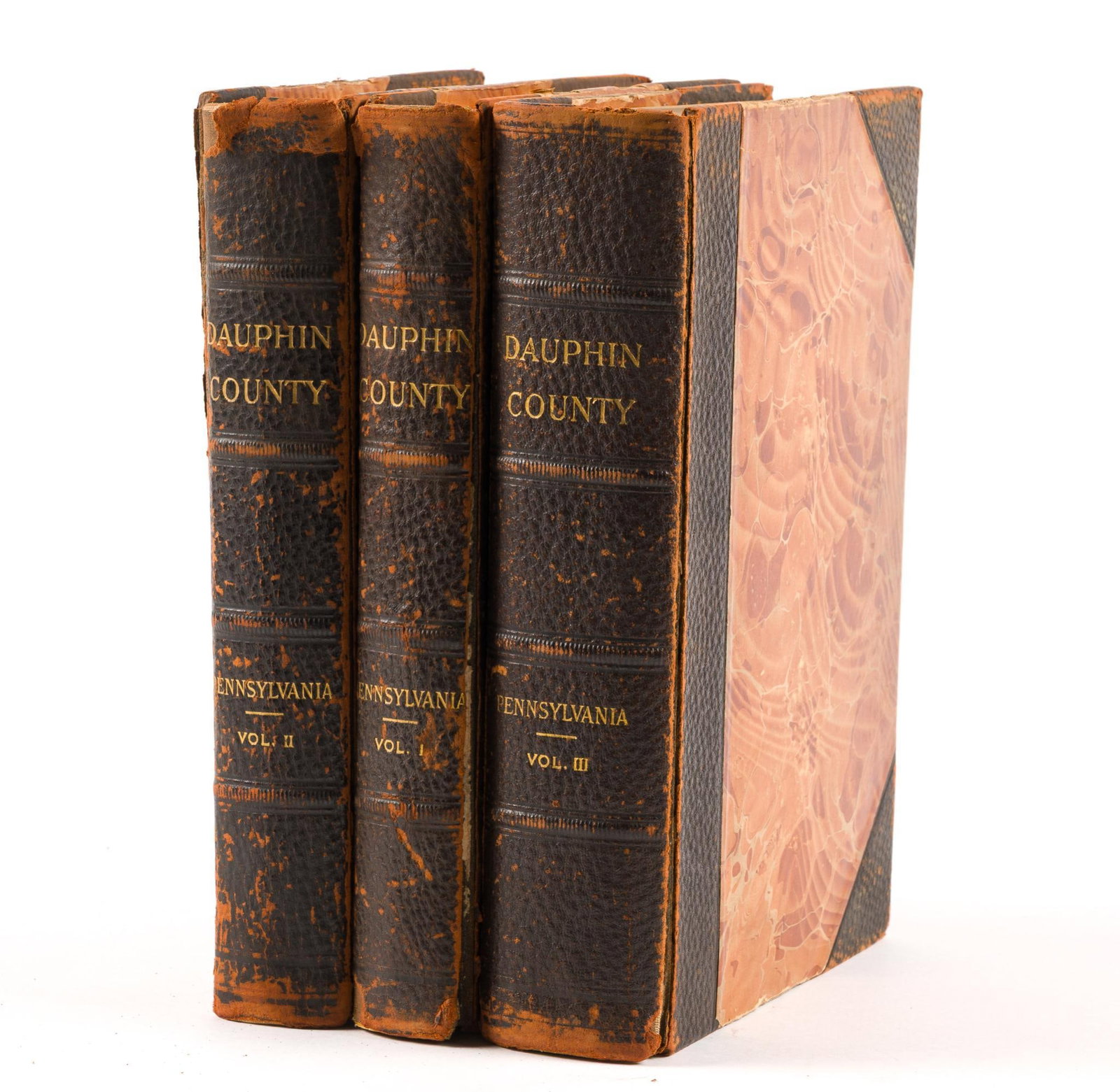 3 Antique Volumes of "Dauphin County" By Luther Reilly Kelker (1 of 4)