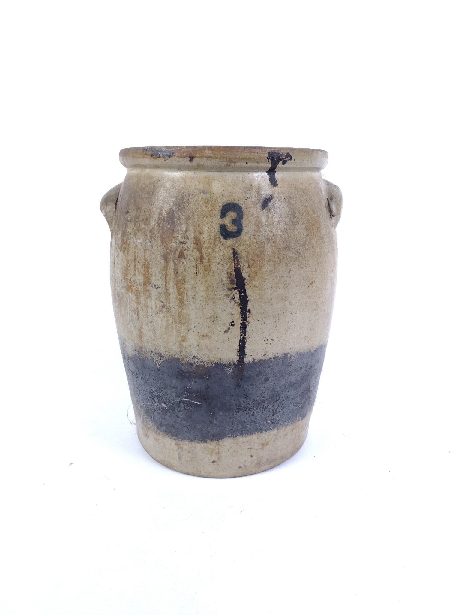 Antique 3 Gallon Stoneware Crock (1 of 2)