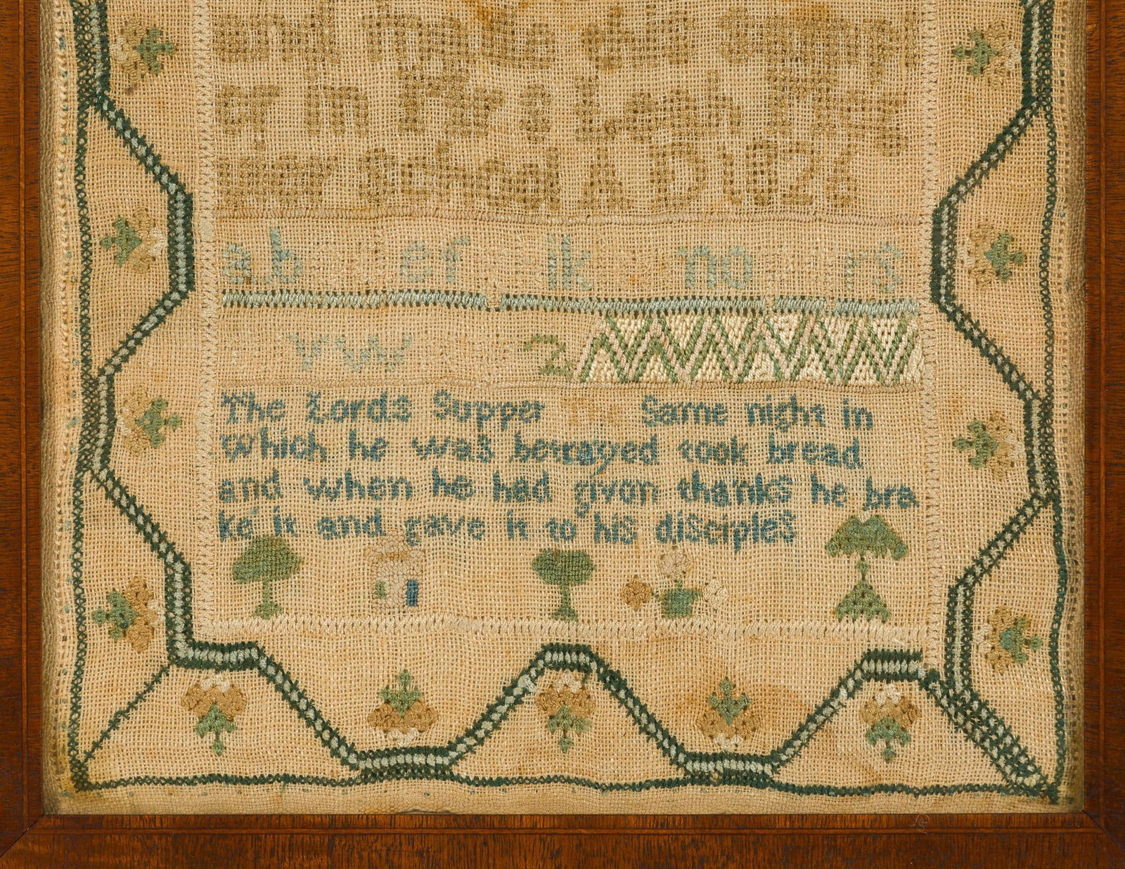 Framed 1826 Needlework Sampler - 3