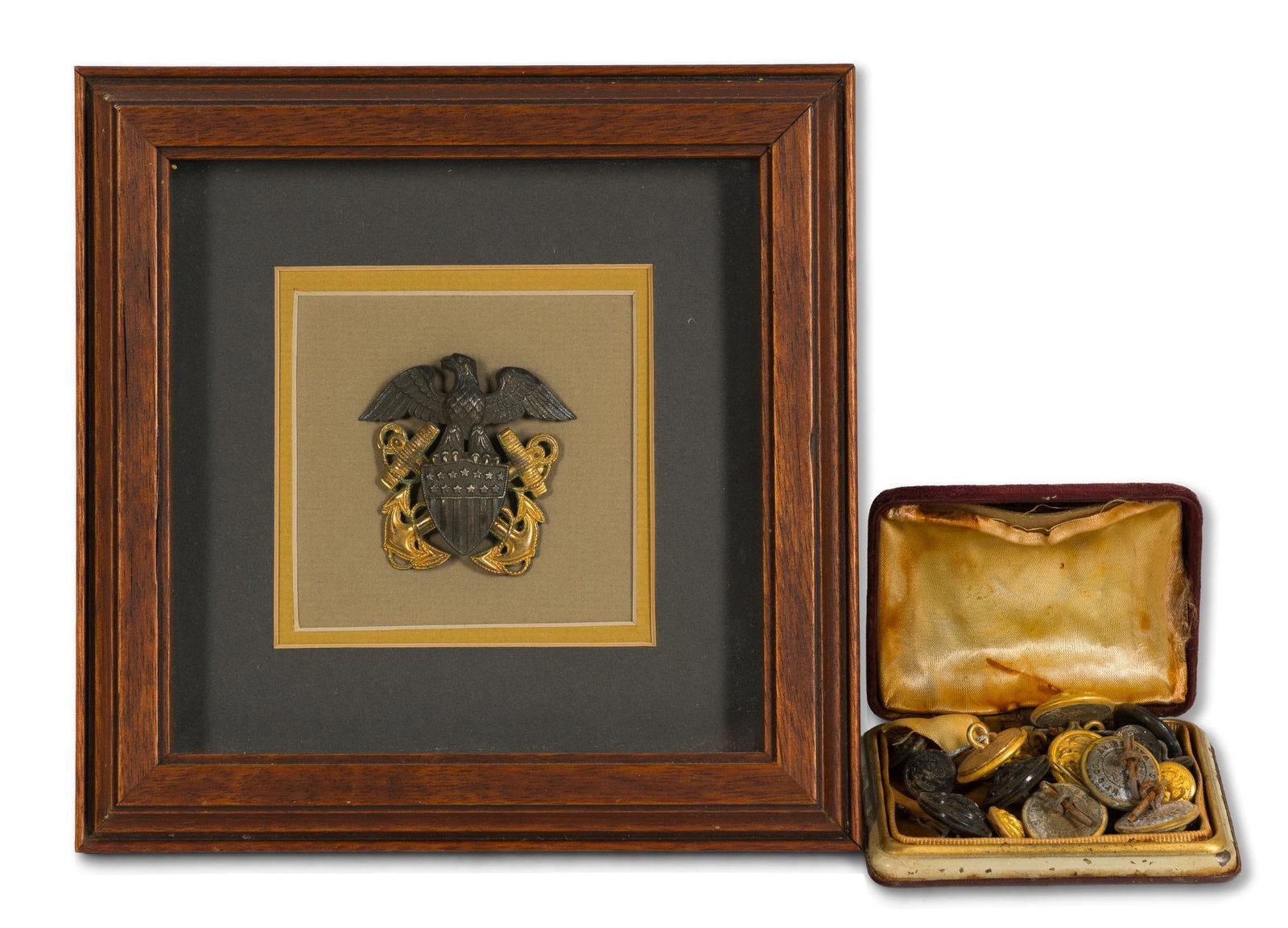 Antique Military Buttons and Pins (1 of 4)