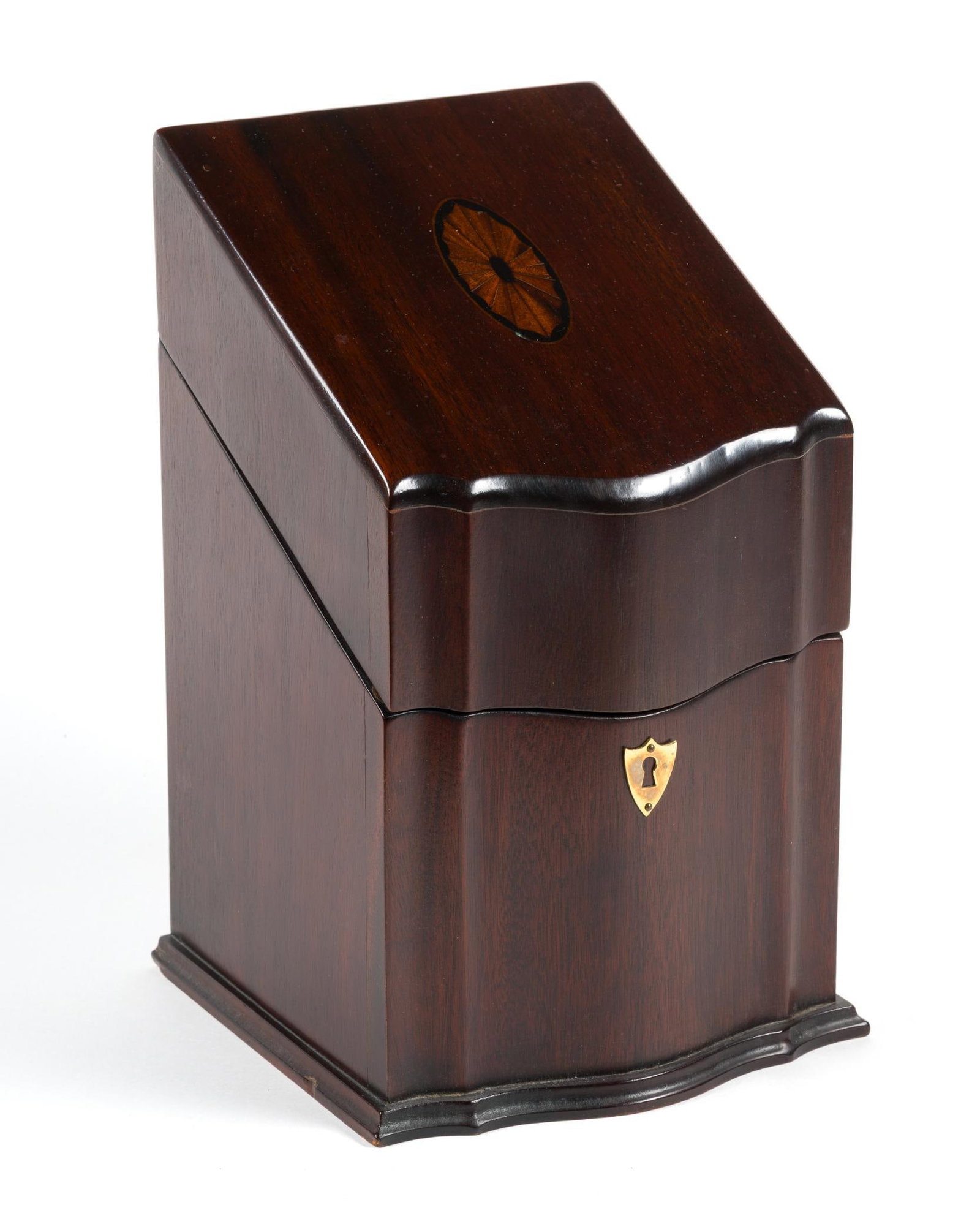 Antique Mahogany Federal Style Knife Box (1 of 4)