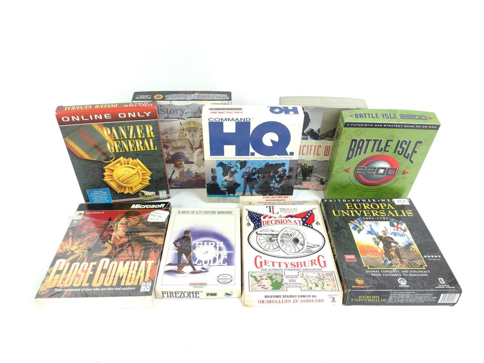 9 Vintage PC Computer Games incl. Decision at Gettysburg (1 of 10)