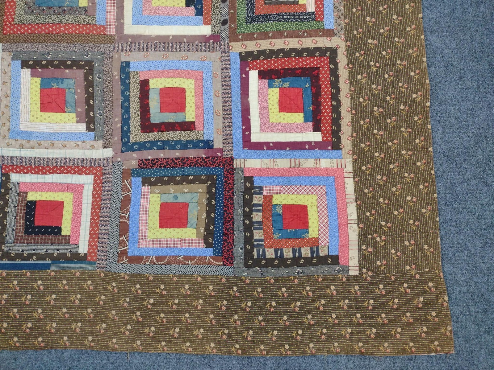 Patchwork Log Cabin Quilt - 2