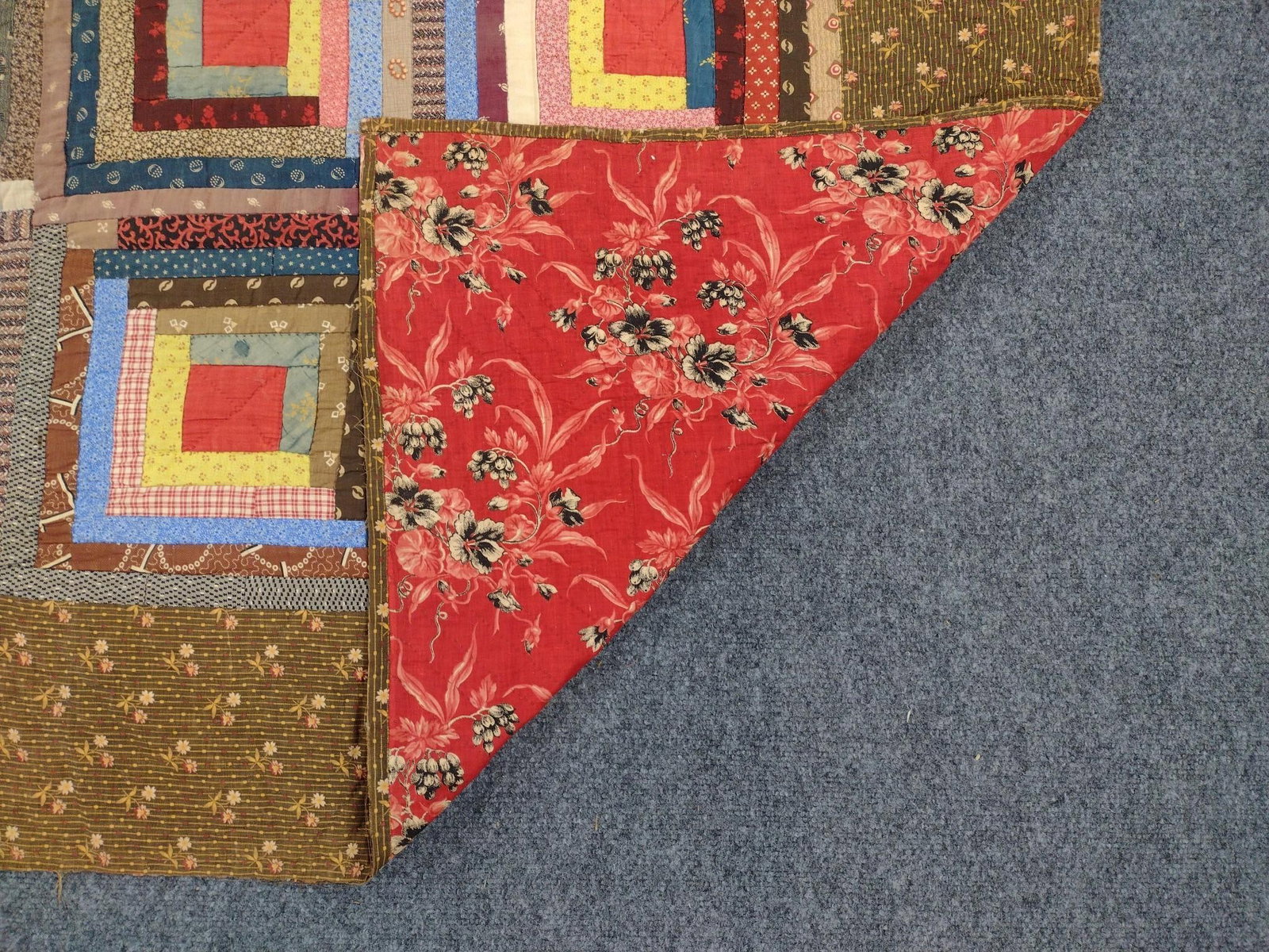 Patchwork Log Cabin Quilt - 3