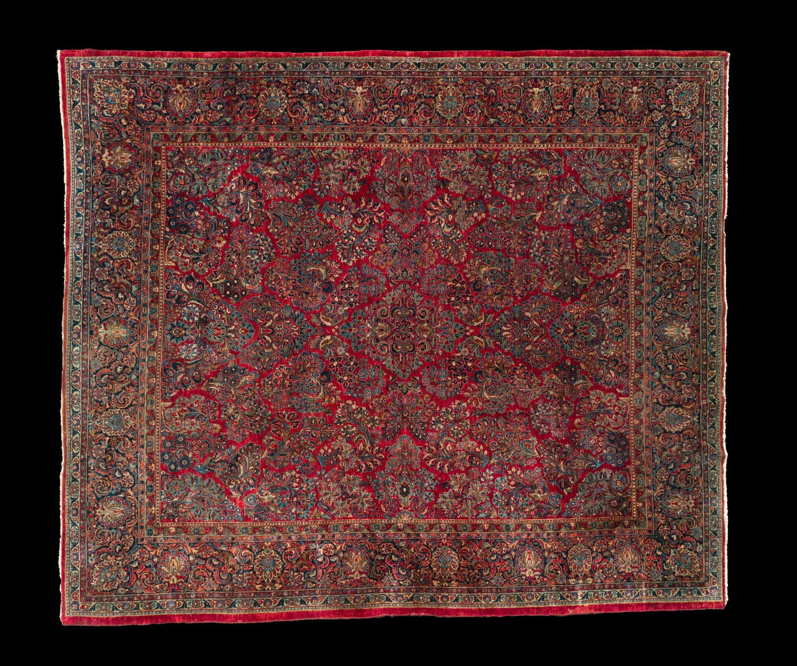Persian Sarouk Oriental Room Size Rug (1 of 7)