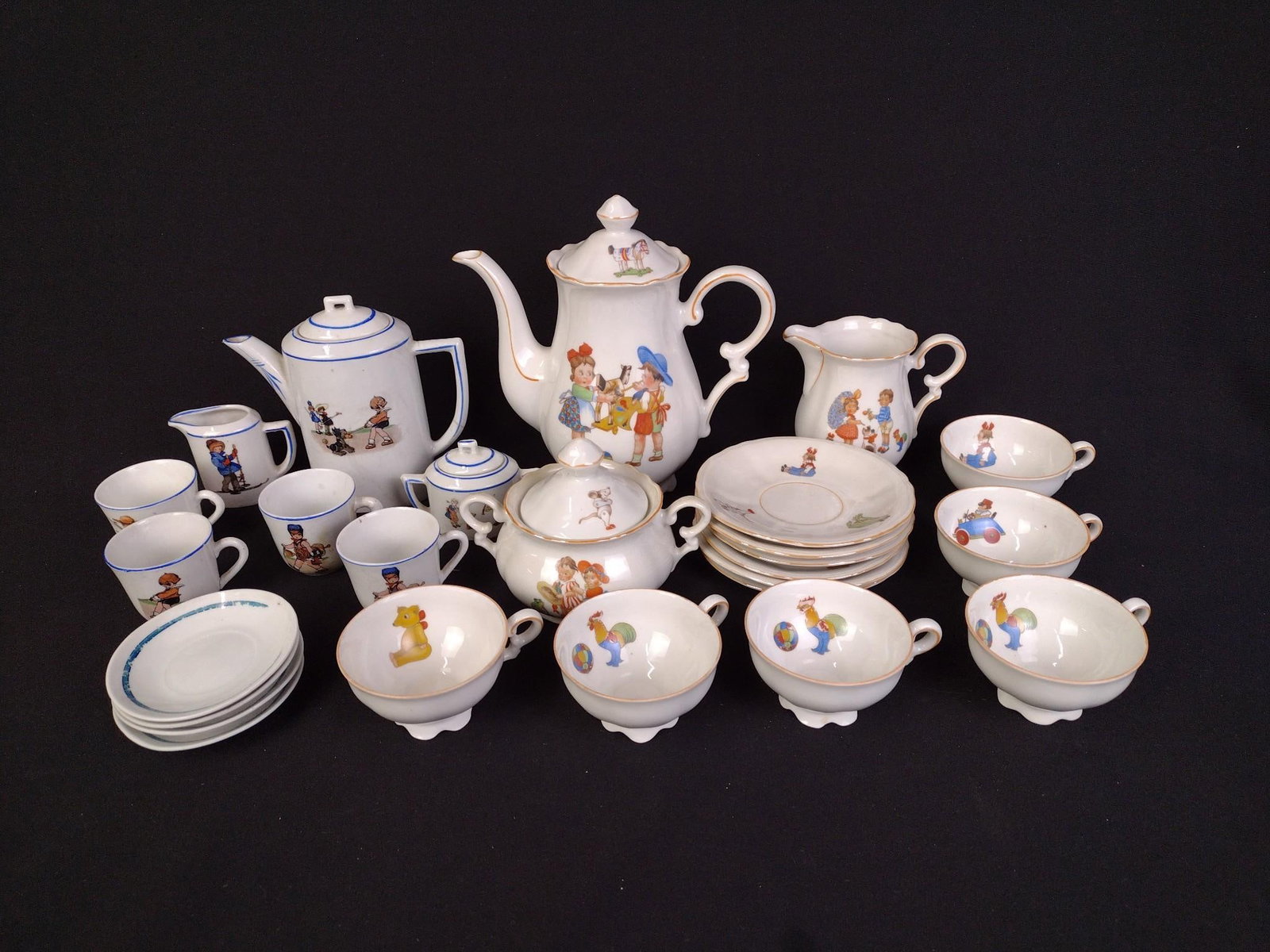 2 Antique Childrens Tea Sets (1 of 6)