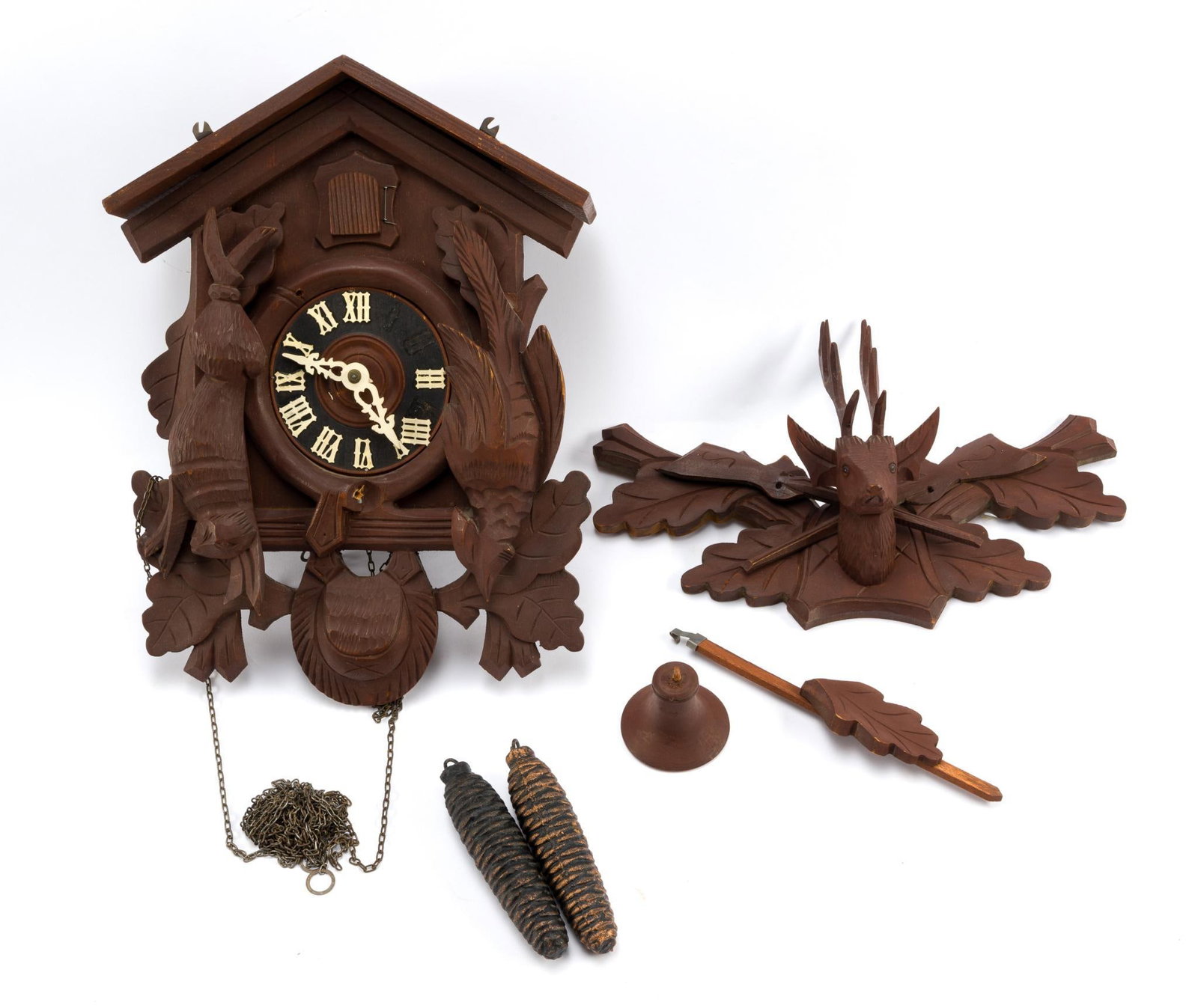 Antique German Black Forest Cuckoo Clock (1 of 3)