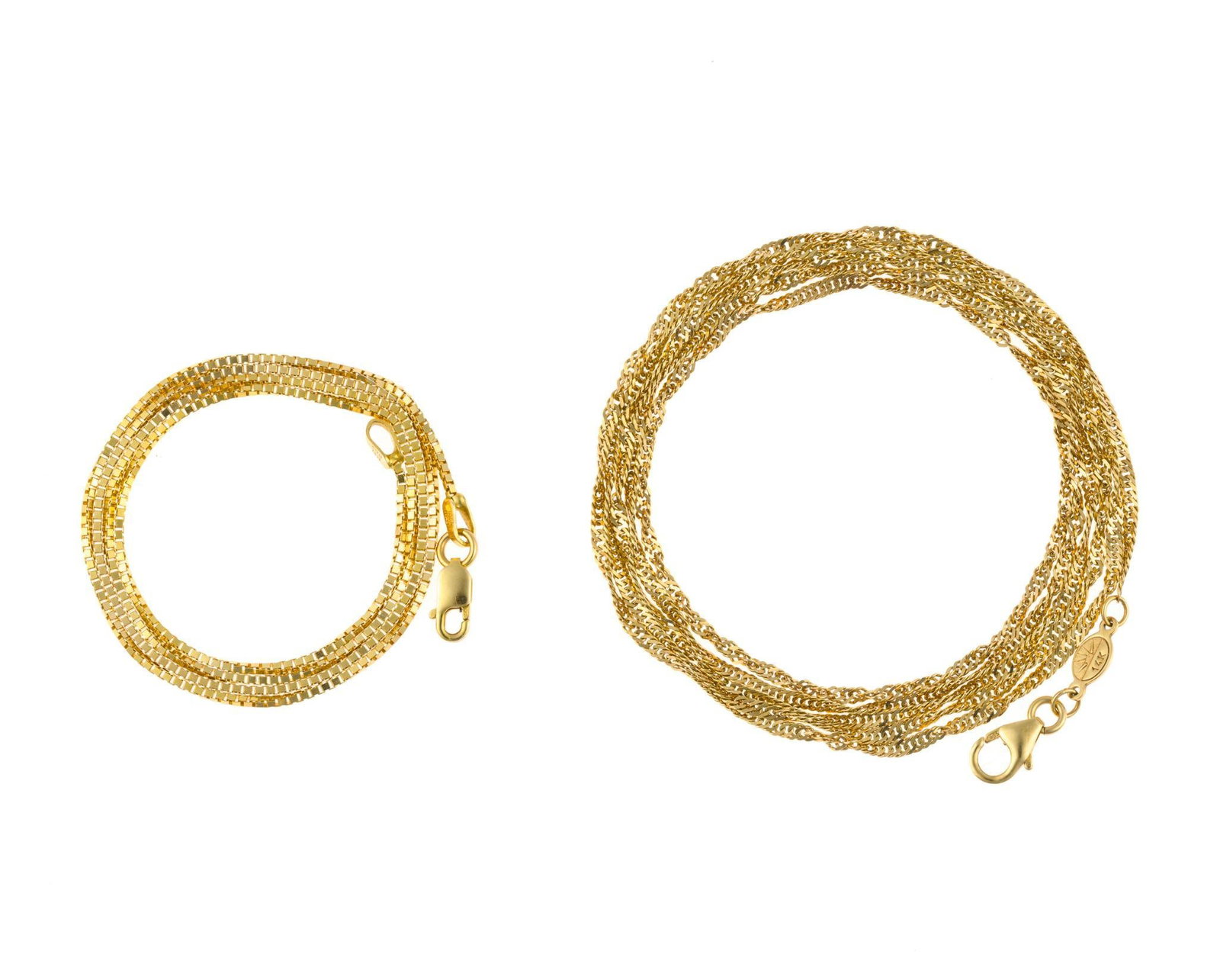 Two 14K Gold Chain Necklaces (1 of 3)