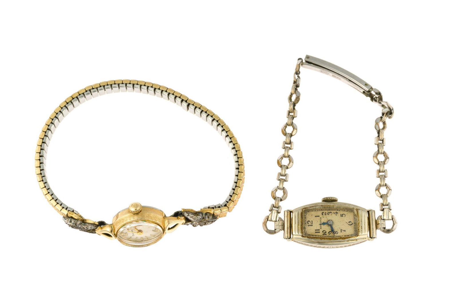 14K Gold Hamilton Cord Watch and Bulova (1 of 5)