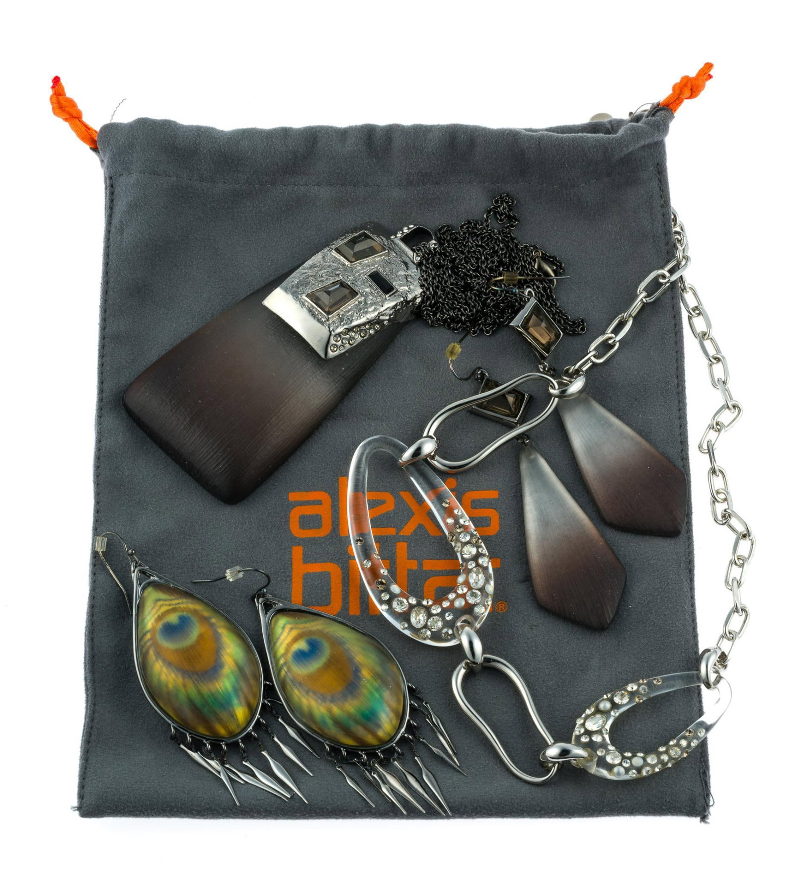 Alexis Bittar Necklaces and Earrings Incl. Peacock (1 of 7)