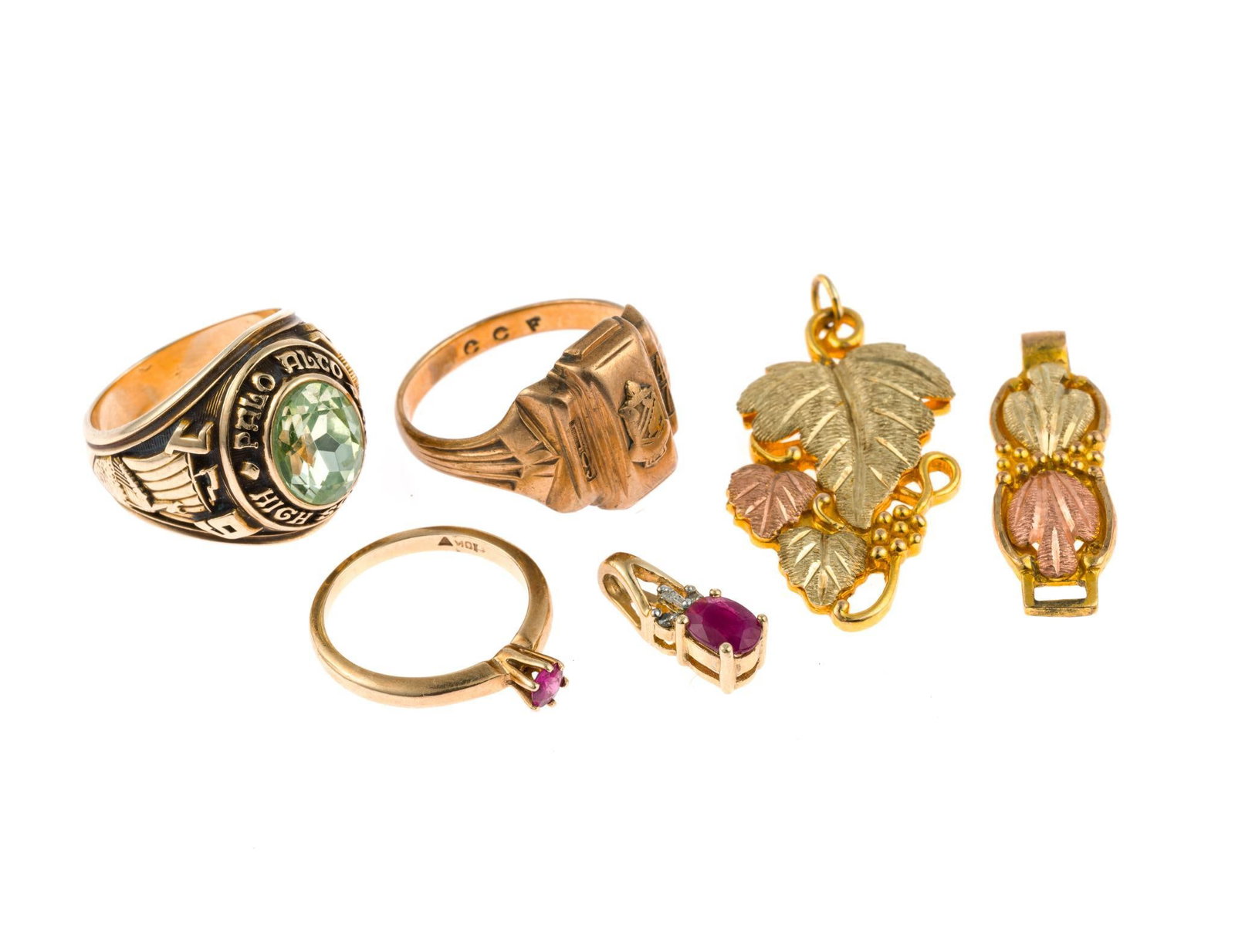 10K Gold Jewelry Incl. Class Rings (1 of 7)