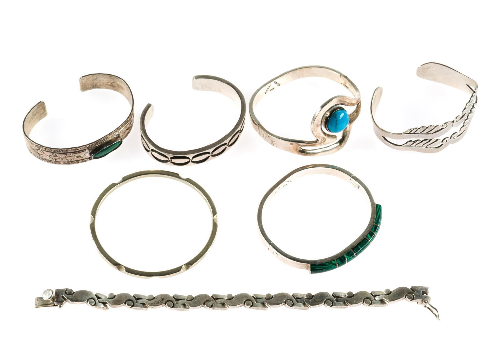 6 Sterling Silver Bracelets (1 of 5)
