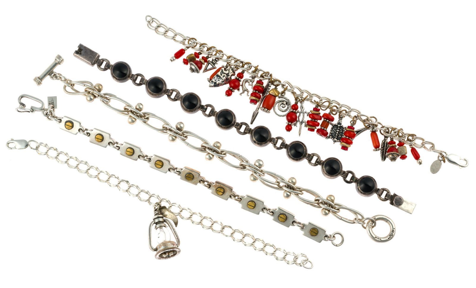 5 Sterling Silver Bracelets (1 of 2)