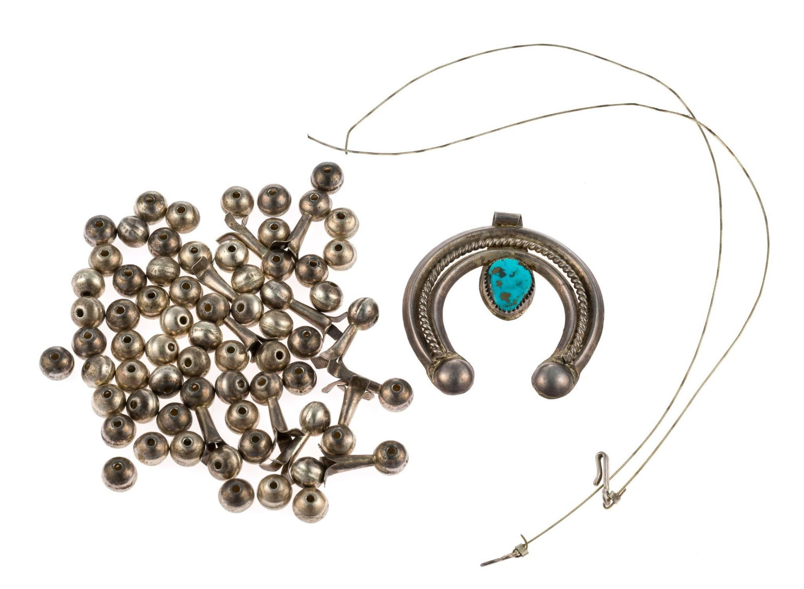 Squash Blossom Necklace Broken (1 of 2)