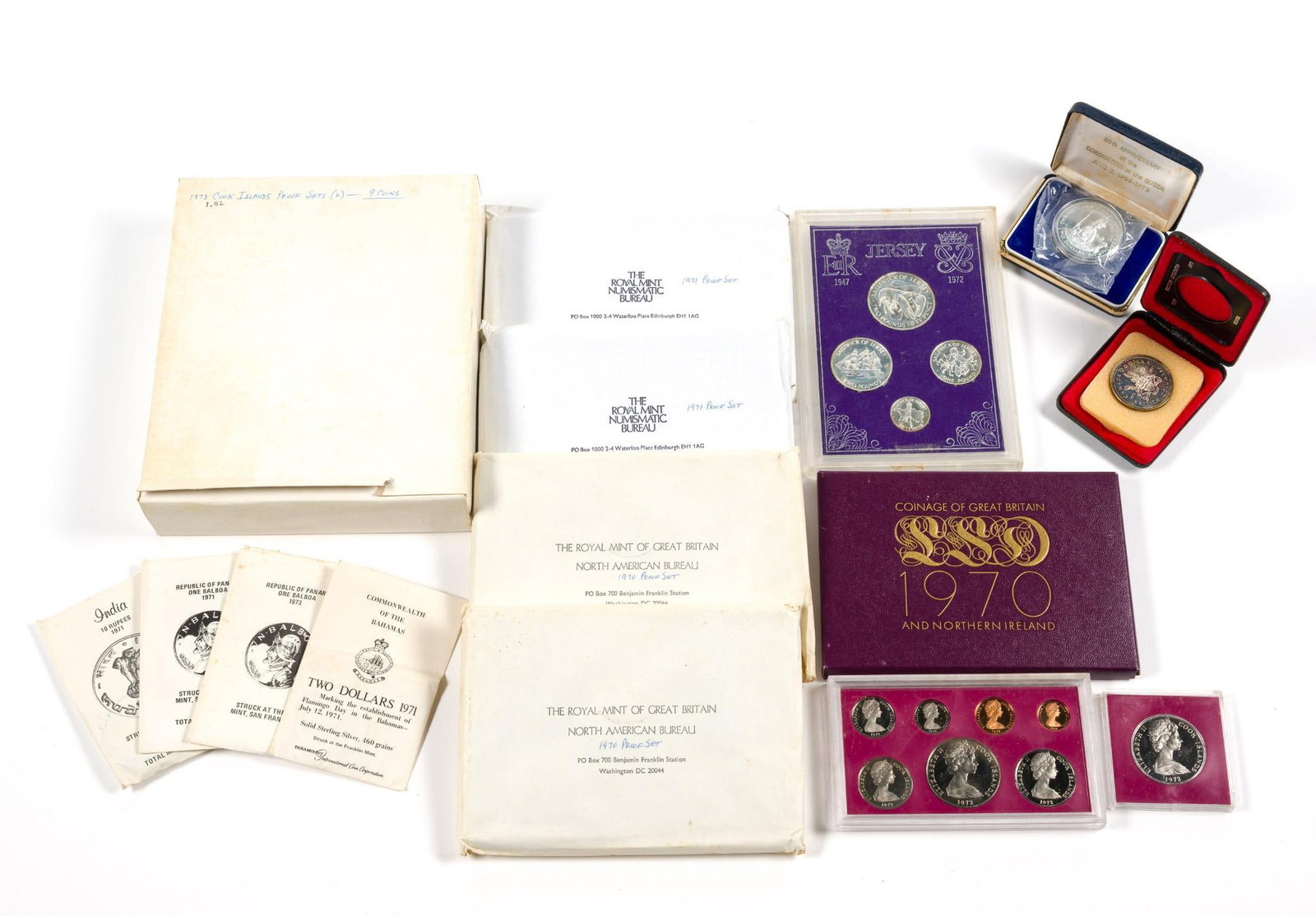 Silver And Non Silver Proof And Uncirculated World Coin Sets (1 of 5)