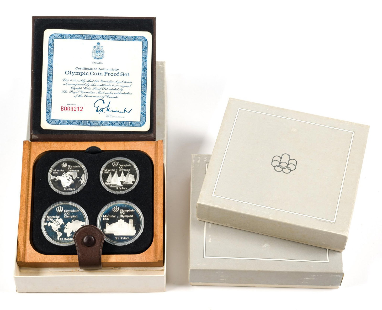 Three 1976 Montreal Olympic Silver Coin Sets (1 of 4)