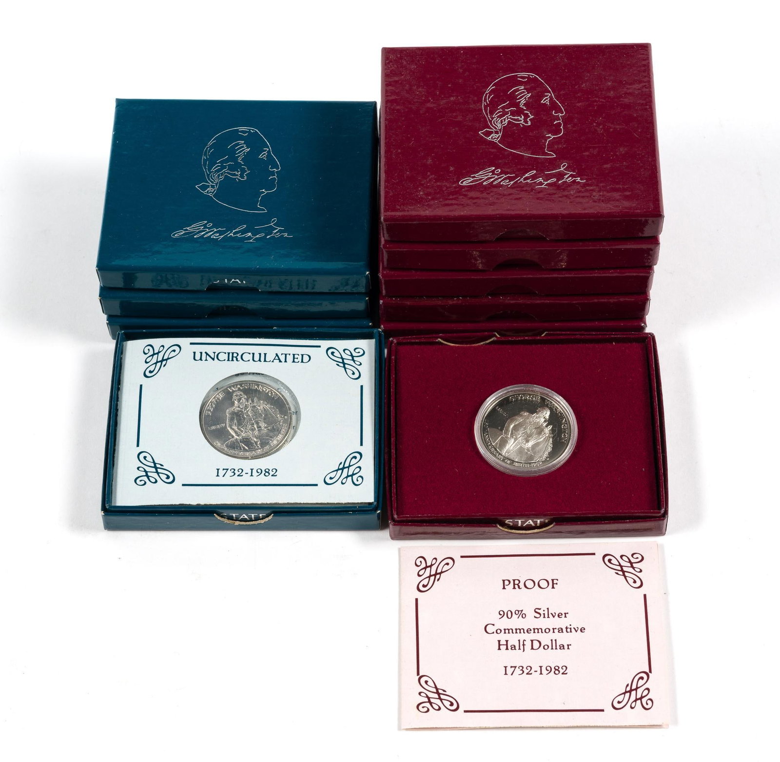 Ten Commemorative Silver Half Dollars (1 of 2)