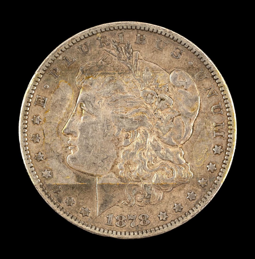 1878-CC Morgan Silver Dollar: This is a closed CC variety. The obverse fields show some residue that may be removable.