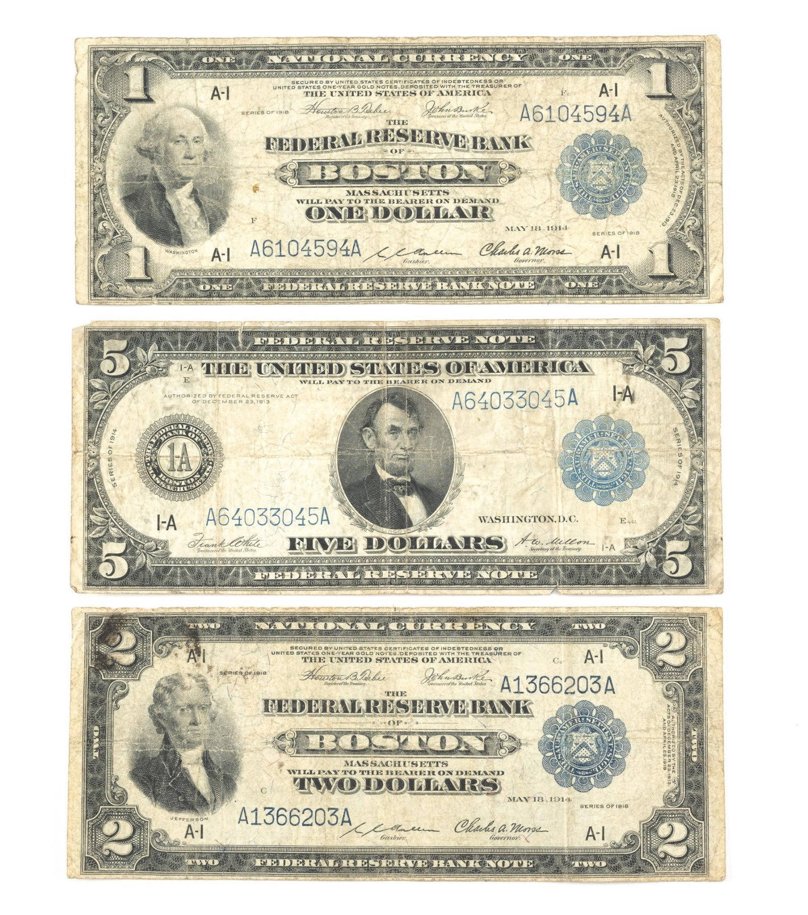 National Currency Large Bills (1 of 2)