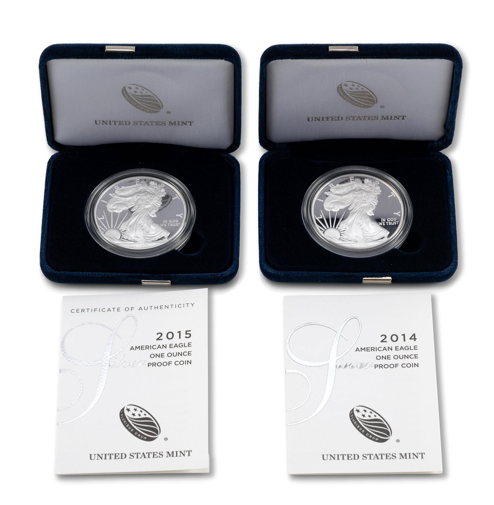 Three American Eagle Dollars - 2