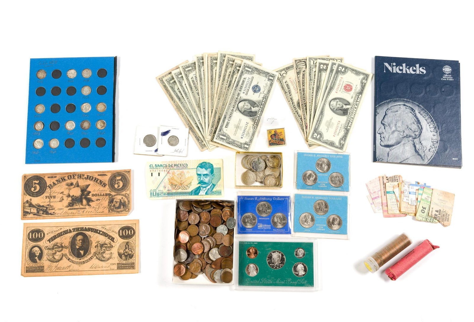 Silver Coins Silver Certificates Antique Bank Notes (1 of 6)