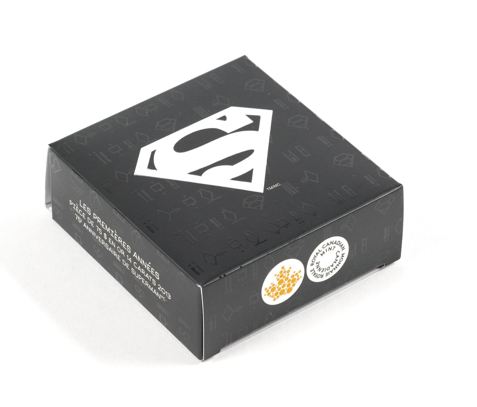 14K Gold Coin 2013 Canada Siuperman Series: A $75 coin issued by the Royal Canadian Mint titled The Early Years. It weighs 12 grams 14k gold. 