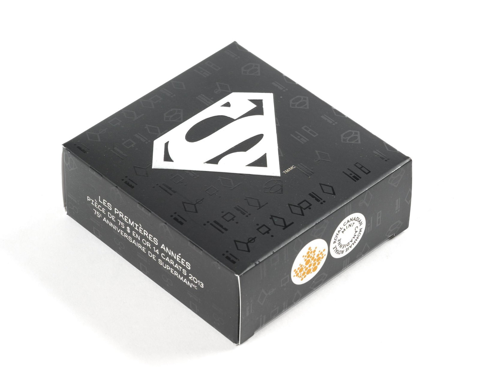 14K Gold Coin 2013 Canada Siuperman Series: A $75 coin issued by the Royal Canadian Mint titled The Early Years. It weighs 12 grams 14k gold. 