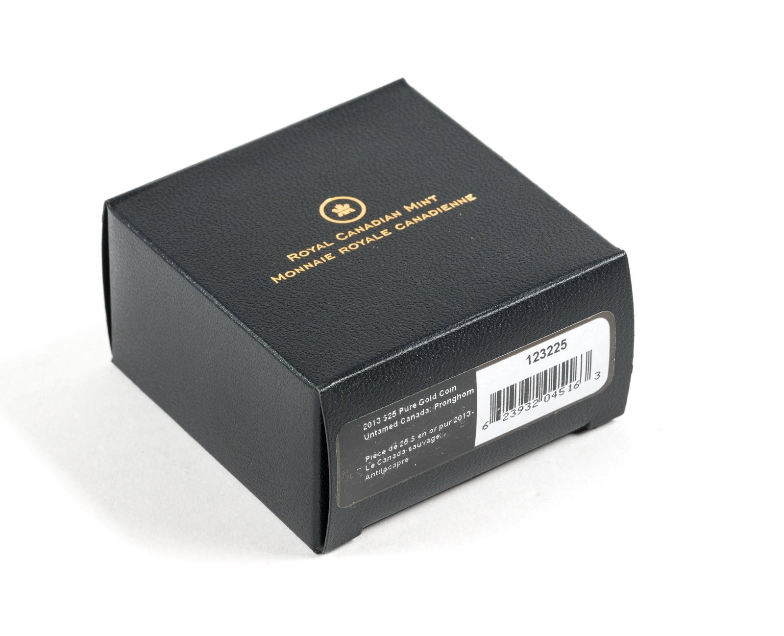 Pure Gold Canada 2013 Commemorative Coin: The coin titled Untamed Canada Pronghorn is $25 denomination, 7.797 grams pure gold 