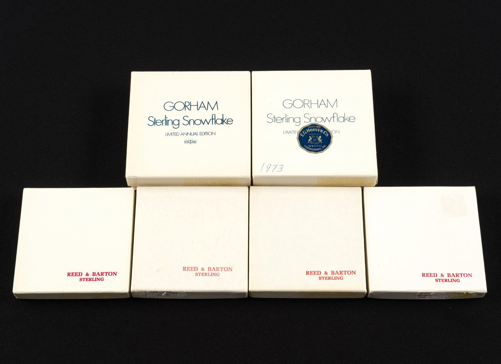 Sterling Silver Snowflake Ornaments Incl. Gorham (1 of 3)