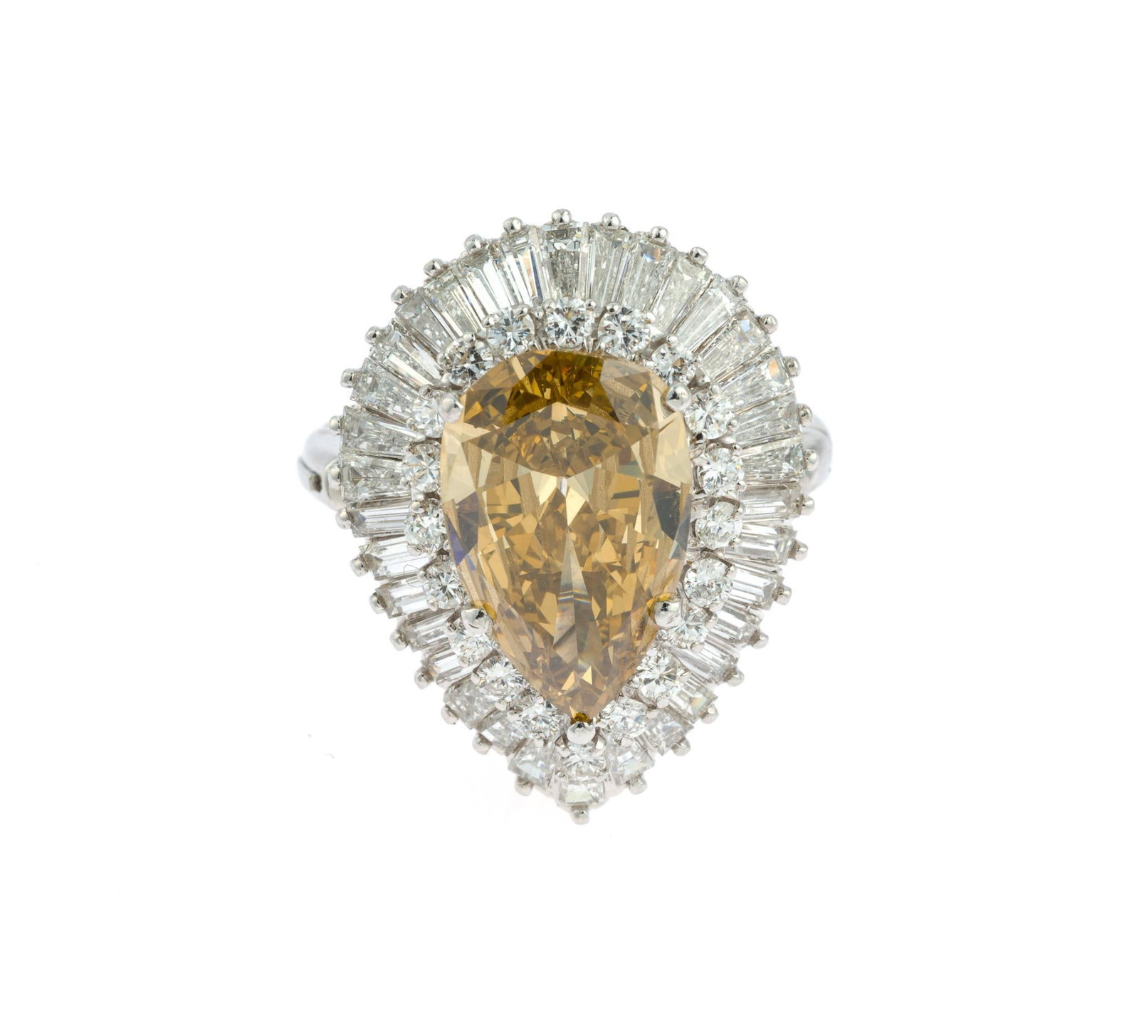 Platinum & 6.21 CTW Diamond Cocktail Ring Pendant - 2