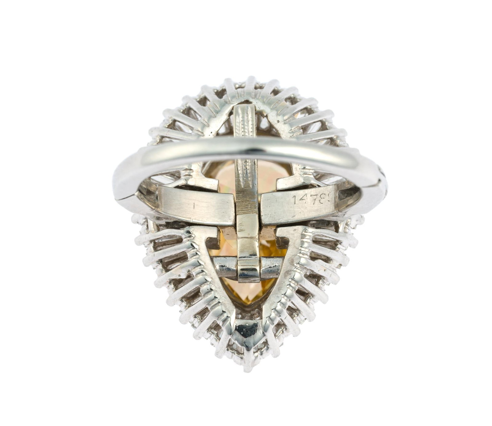 Platinum & 6.21 CTW Diamond Cocktail Ring Pendant - 5