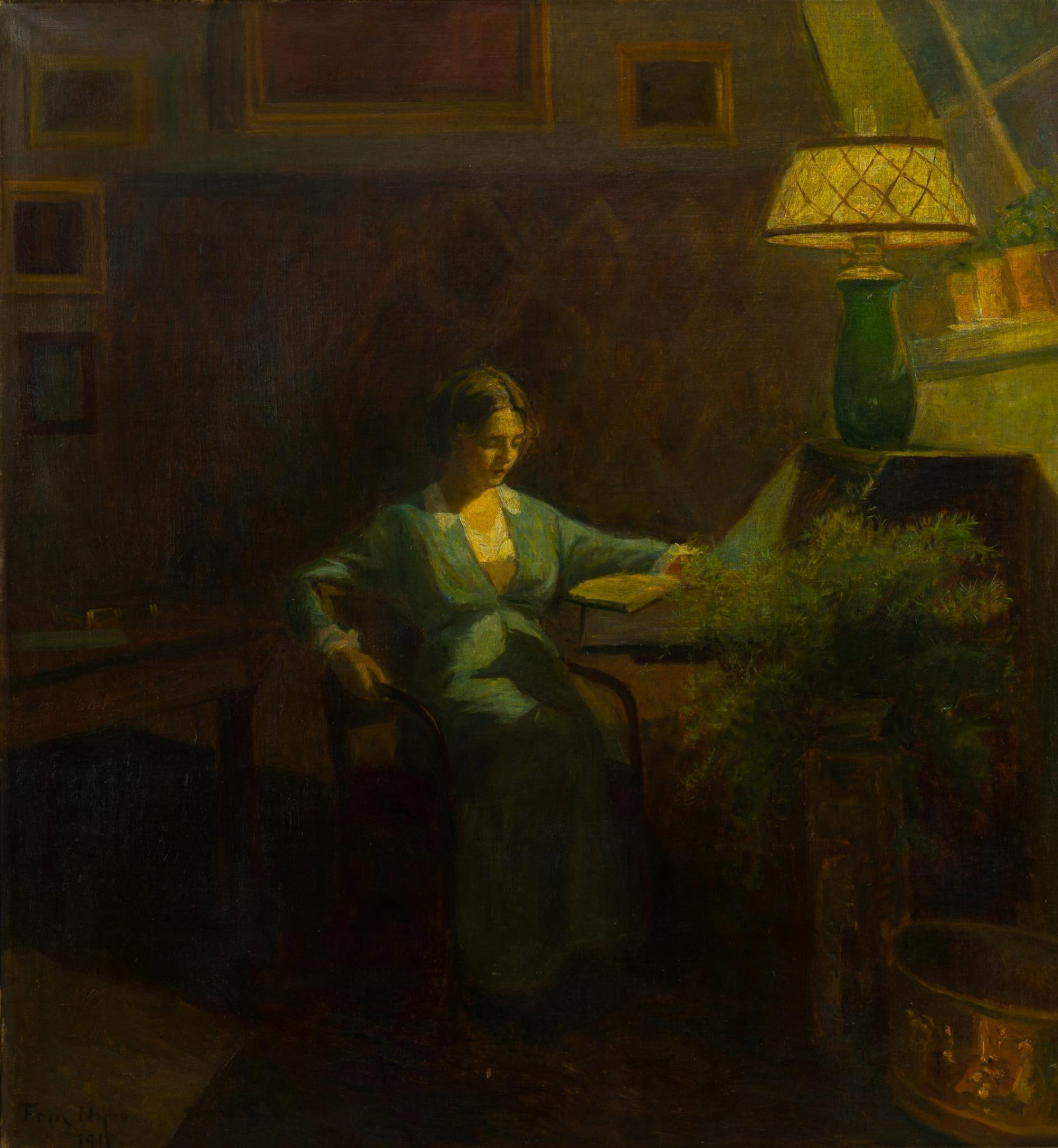 Poul Friis Nybo Oil on Canvas Painting (1 of 4)