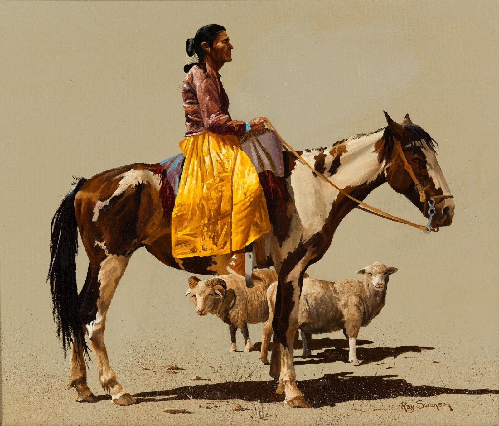 Ray Swanson Oil on Canvas Painting (1 of 4)