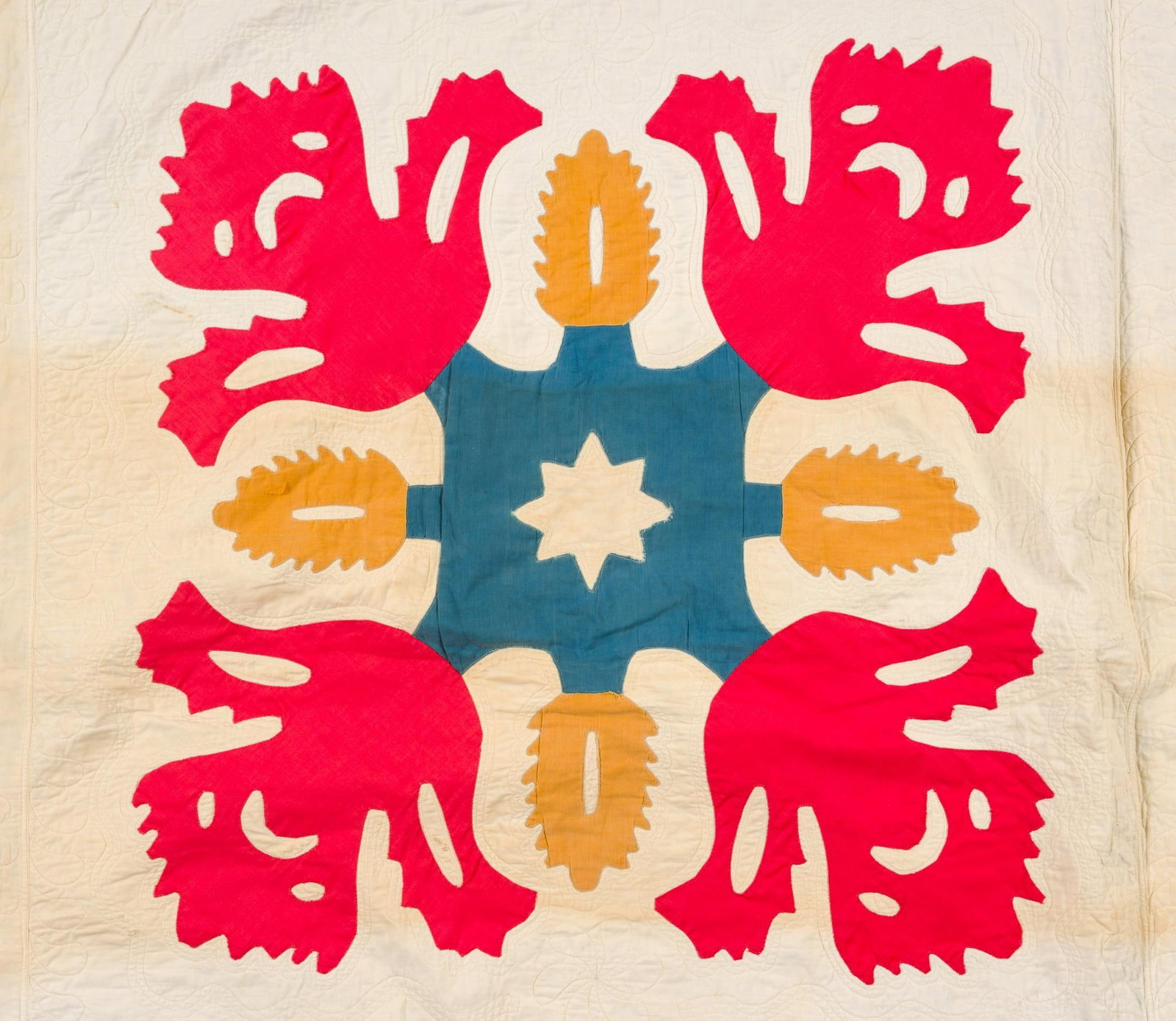 Late 19th C Cockscomb Pattern Quilt - 2