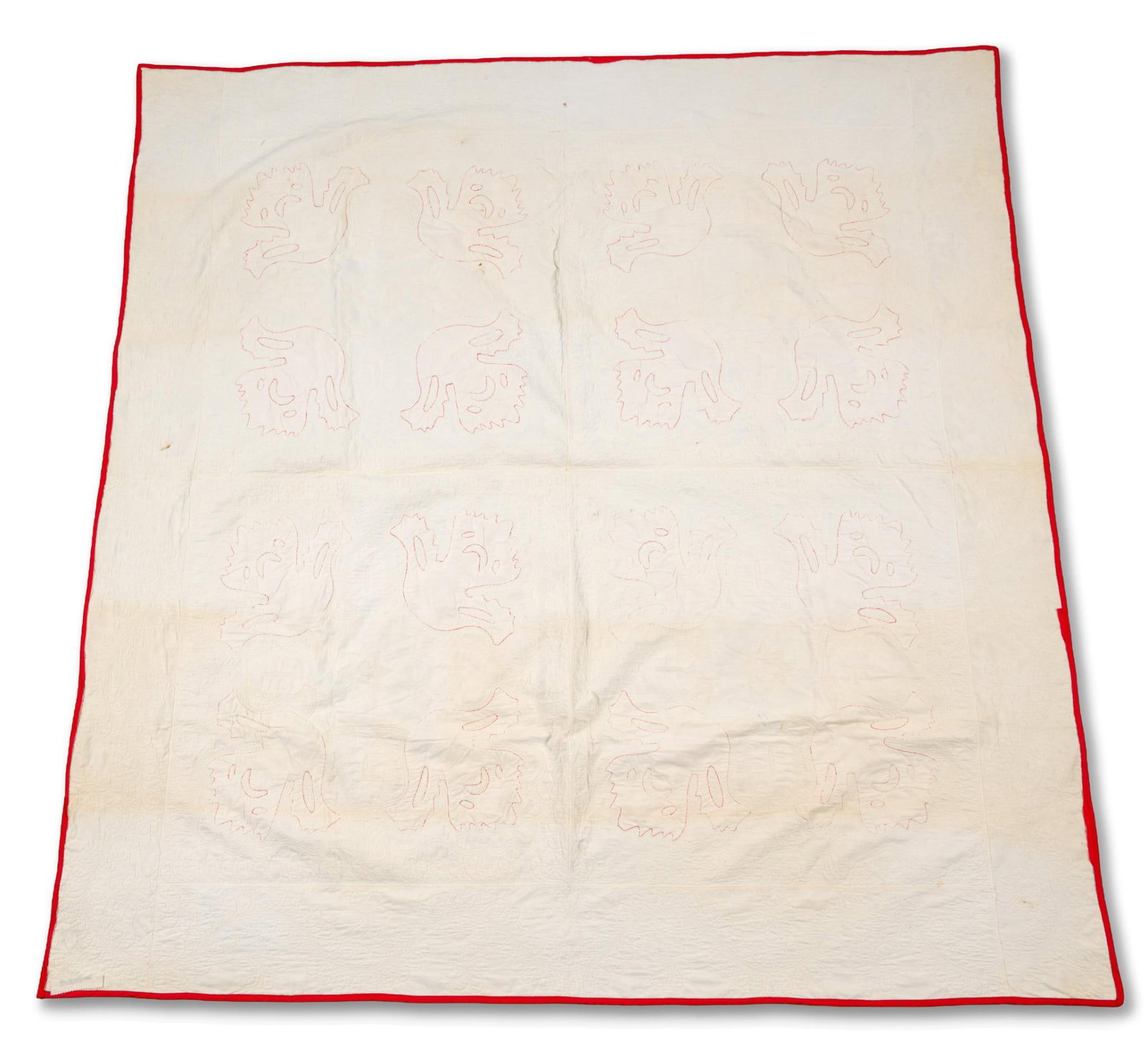 Late 19th C Cockscomb Pattern Quilt - 3