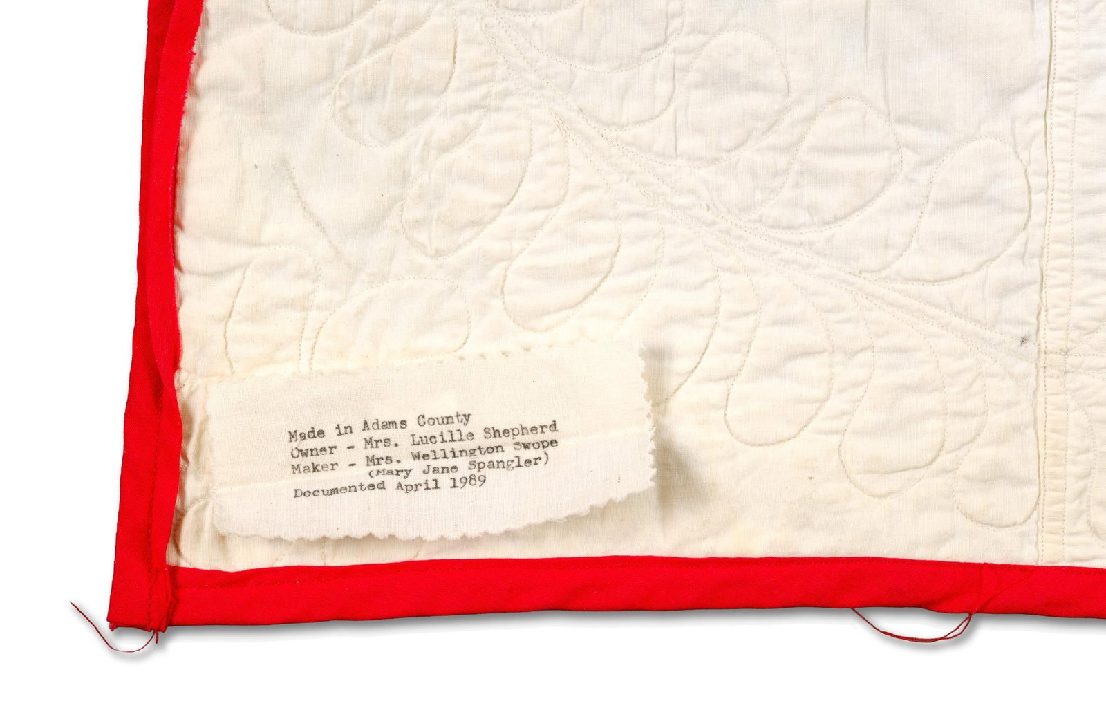 Late 19th C Cockscomb Pattern Quilt - 4