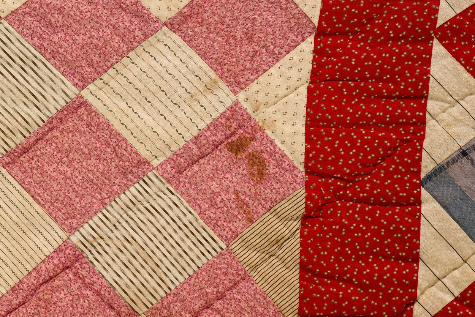1880s Nine-Patch Variation Quilt - 4