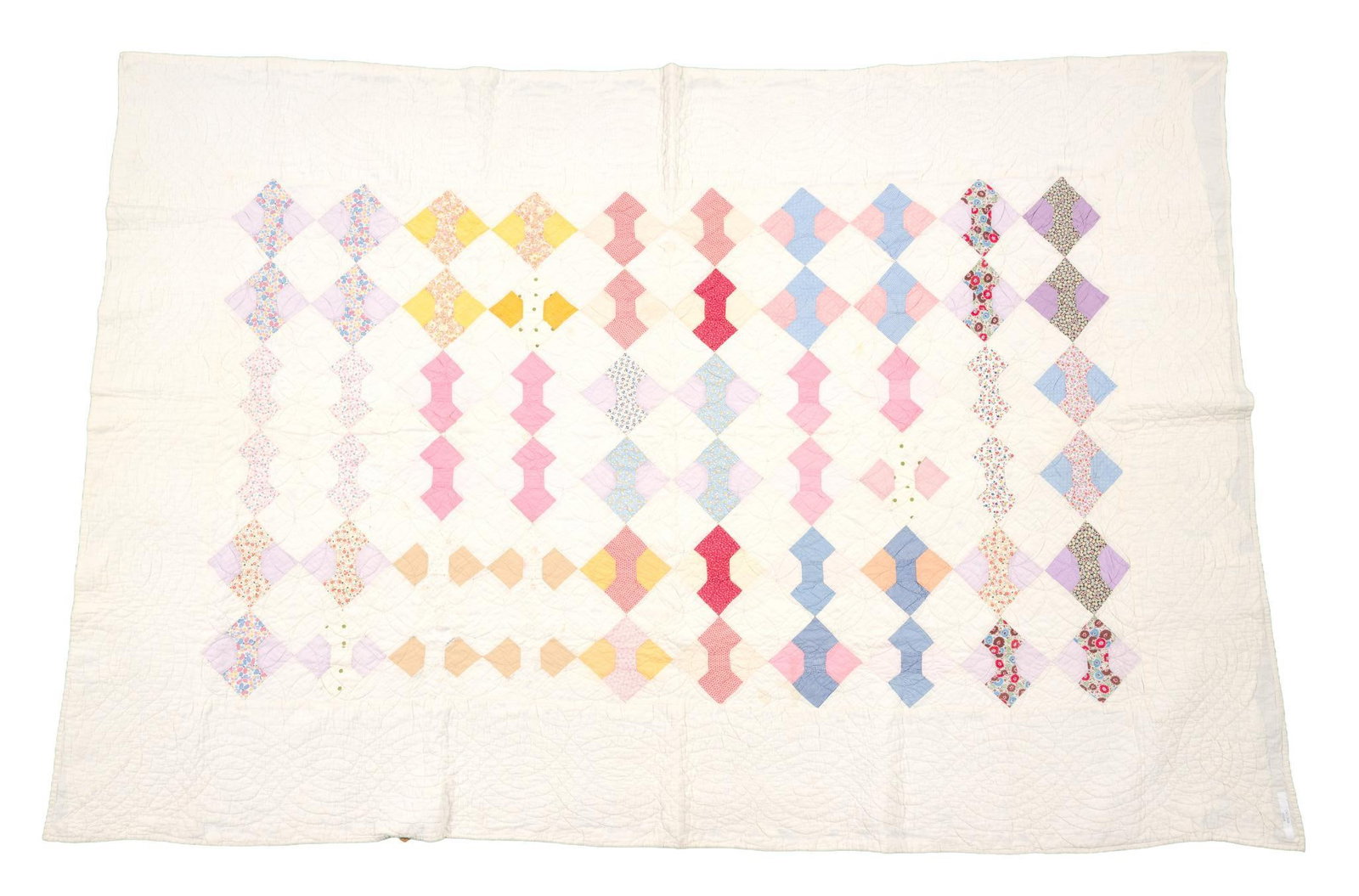 Circa 1940 Bow Tie Quilt (1 of 4)