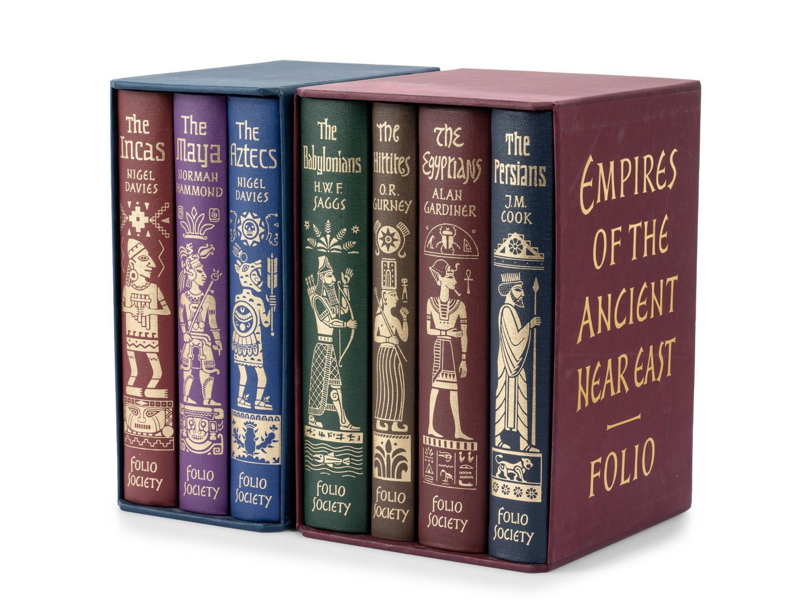 Folio Society Empires of the World Collection Books: Includes Empires of Early Latin America and Empires of the Anicent Near East. Empires of Early Latin America include: (1) The Aztecs by Nigel Davis, copyright 2010. (2) The Maya by Norman Hammond, cop