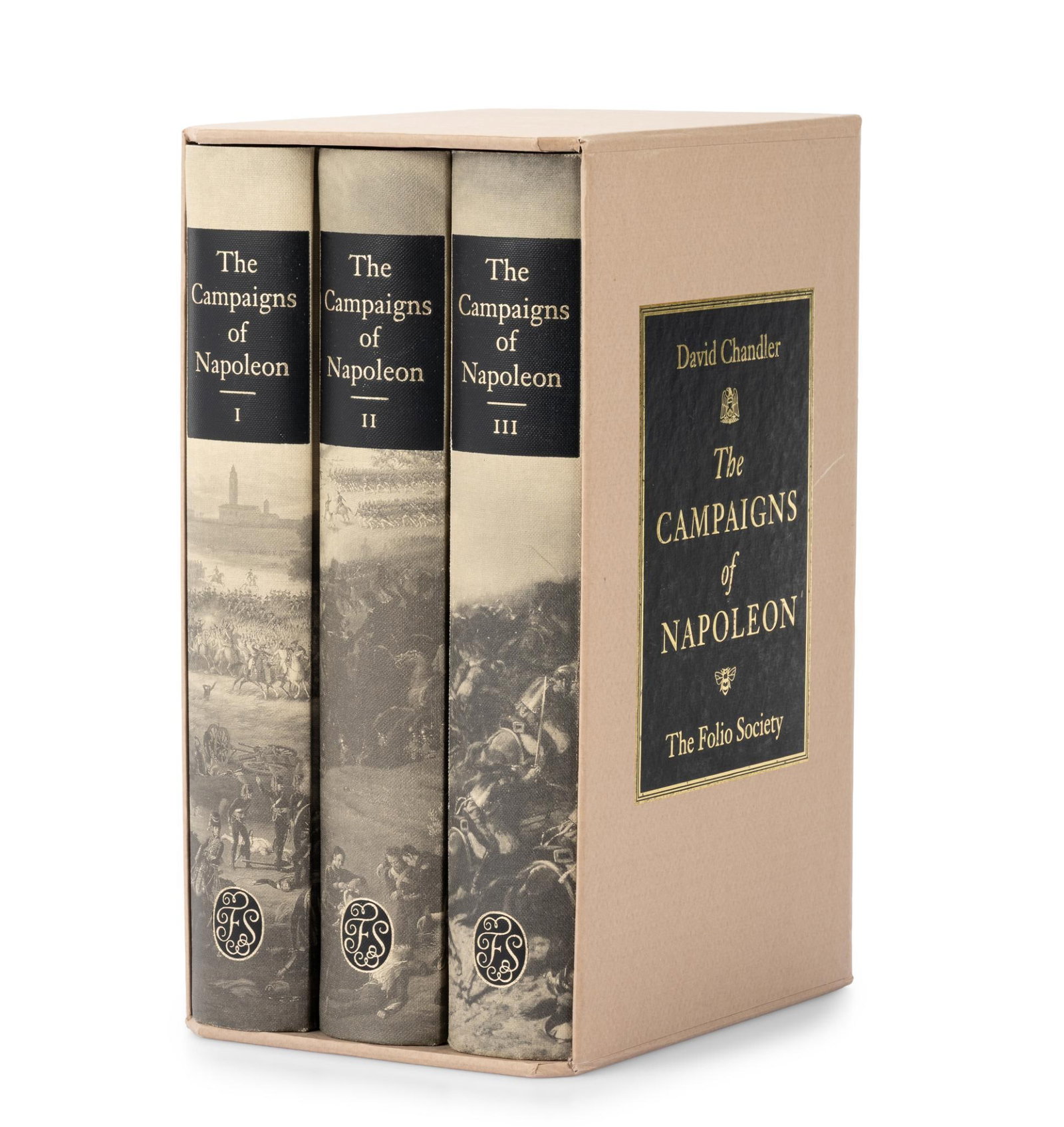 David Chandler's The Campaigns of Napoleon Set: Includes Volumes I, II, and III. Published by The Folio Society. All republished in 2002. In original display box. 